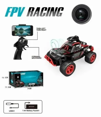 Машинка на пульте р/у, со встроеной камерой, управление с помощью пульта и приложения