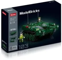 Конструктор Sluban “Модельки: Танк STRV-103“ (692 дет.).