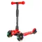 Самокат трехколесный Slider Stile, складной, колеса со светом, цвет: красный