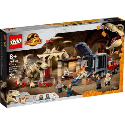 Конструктор LEGO Jurassic World Побег атроцираптора и тираннозавра