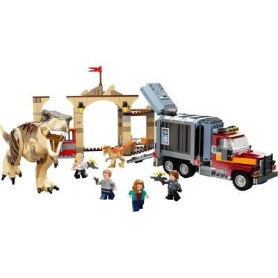 Конструктор LEGO Jurassic World Побег атроцираптора и тираннозавра