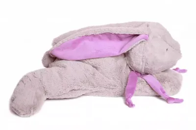 Кролик 45 см серый/фиолетовый, Lapkin