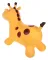 Животное-прыгун Moby Kids Жирафик, жёлтый, 1350 г.