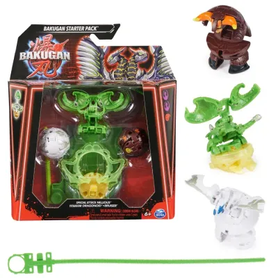 Игровой набор SPIN MASTER -  Bakugan Starter Pack, в наборе: 3 робота-трансформера 