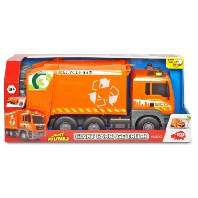 Машинка мусоровоз MAN 55 см свет звук Dickie Toys 