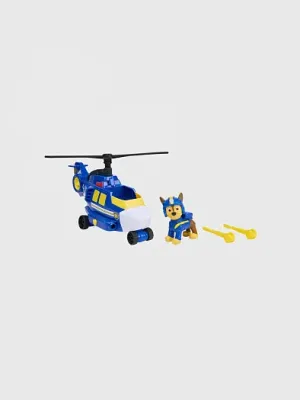 Щенячий патруль. Игровой набор Air Rescue, машинка с фигуркой Чейз. 