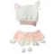 Пупс в голубом комбинезоне 28 см,с шапочкой и накидкой