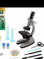 Набор Юный натуралист микроскоп, 47 предм., мет., серебрист.