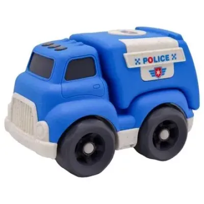Эко-машинка 18 см, Полиция, синяя  