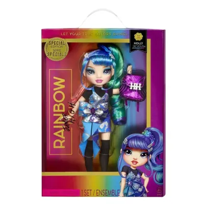 RAINBOW HIGH Кукла Junior Холли де Виус 24 см синяя 