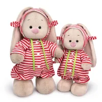 BUDI BASA Зайка Ми в полосатом комбинезоне (малый) 25 см