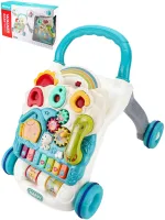 Игровой центр-каталка голубой (свет,звук)