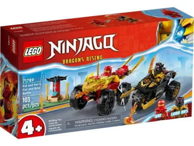 Конструктор LEGO Ninjago “Кай и Рас: Битва на машине и мотоцикле“
