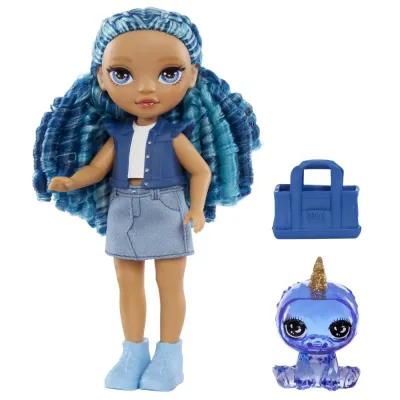 RAINBOW HIGH Кукла Littles Сапфир 15 см голубая с аксессуарами 