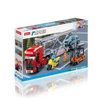 Конструктор пластмассовый Sluban “Город: Трейлер с машинами“ (542 дет.)