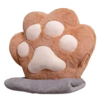 Мягкая игрушка, Плед Лапка, Коричневый, 30 см