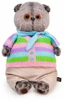 BUDI BASA Кот Басик в полосатой кофте и штанах 19 см