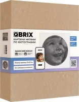 Qbrix картина нитями по фото