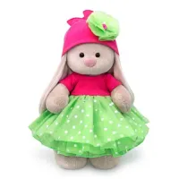 BUDI BASA Зайка Ми в платье с пышной юбкой из органзы (большой), 32 см