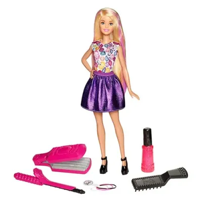 Маттел BARBIE Набор Игра с модой Цветные локоны