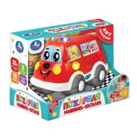 Каталка ПОЖАРНАЯ МАШИНА,35 + песен, загадок и фраз в кор. Умка 