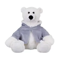 Игрушка мягконабивная ТМ "Relana" Полярный мишка в меховом пальто с капюшоном, 28 см