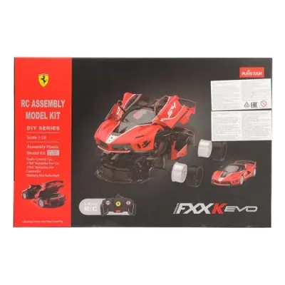 Машина р/у 1:18 ferrari fxx evo конструктор 84дет. в кор. Rastar 