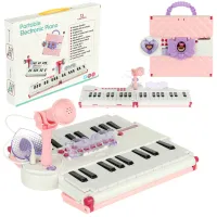 Синтезатор электронный на бат, 40 клавиш, микрофон, USB-шнур, складной, в кор