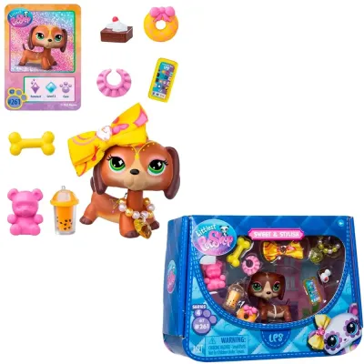Игровой набор "Стиль", фигурка животного с аксессуарами, Такса (Основная)