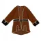 Костюм карнавальный для мальчика “Капитан Пиратов“ коричневый (Пальто, сорочка, брюки, треуголка) (К