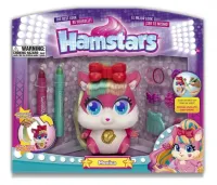 1TOY ХомаStars игр.наб., стильные питомцы хомячок Моника с “растущими“ волосами 