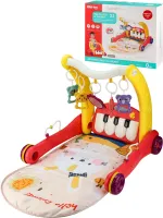 Игровой центр 2в1 каталка+коврик музыкальный 