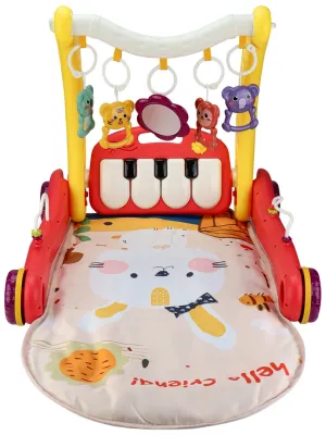 Игровой центр 2в1 каталка+коврик музыкальный 