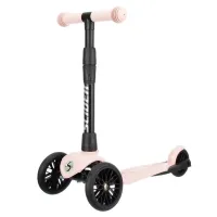 Самокат трехколесный Slider Start, складной, цвет: розовый пудра