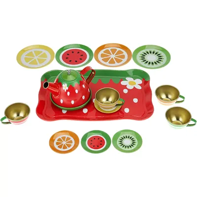 Набор посуды “Чаепитие“ красный (14 предметов)