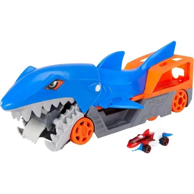 Hot Wheels Машинки Грузовик Голодная акула с хранилищем для машинок