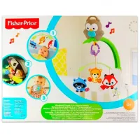 Fisher-Price Музыкальный мобиль 3-в-1 “Лесные друзья“