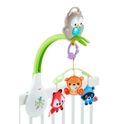 Fisher-Price Музыкальный мобиль 3-в-1 “Лесные друзья“