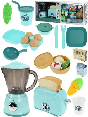 Игровой набор"Завтрак"(тостер,соковыж.,посуда,свет,звук)