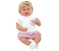 Arias Elegance кукла 45 см. в одежде, мягк. тело, с соской, функц. (плач; батарейки 3хLR44/AG13 вкл.