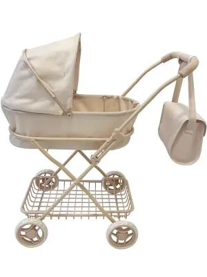 Коляска для кукол (63х35х71 см, полностью бежевая) 