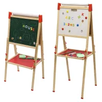 Мольберт деревянный, двусторонний с акс.