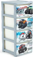 Детский комод Lalababy Play with Me Super Truck 4 ящика