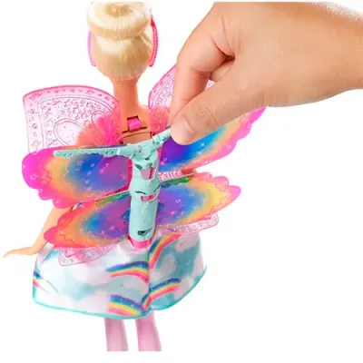 Barbie Игрушка фея с леющими крыльями