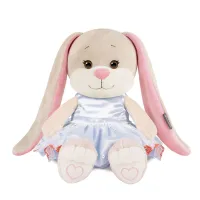 Jack&Lin Мягкая Игрушка Зайка Лин в голубом платье