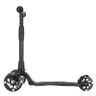 Самокат трехколесный Slider Stile, складной, колеса со светом, цвет: черный