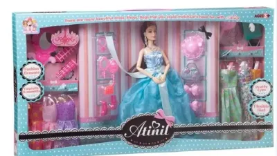 Кукла “Atinil. Гардероб модницы. Торжественный вечер“ в длинном платье 