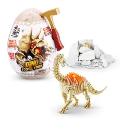 Игровой набор ZURU Robo Alive DINO FOSSIL mini раскопки  динозавра,  свет