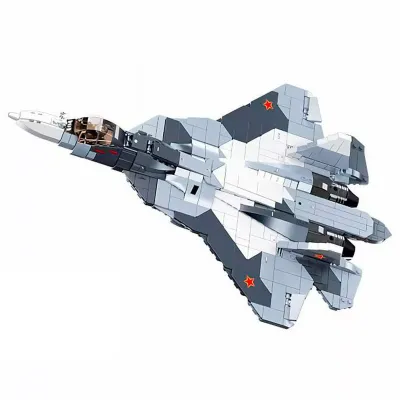 Конструктор пластиковый Sluban "Истребитель СУ-57"(893 деталей) ( Арт. M38-B0986)