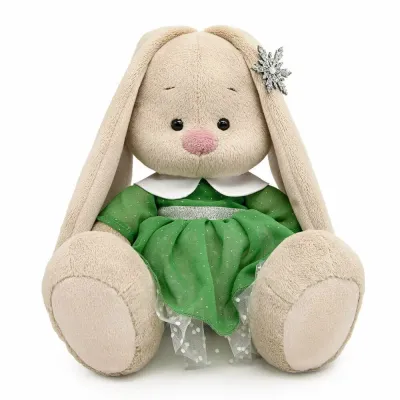 BUDI BASA Зайка Ми в нарядном платье и со снежинкой (большой) 23см